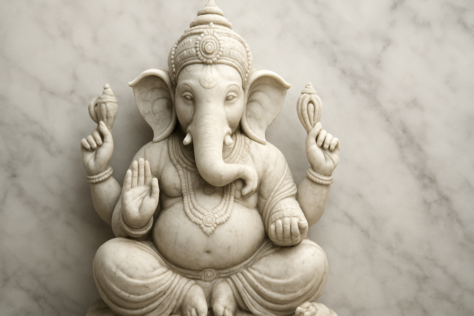 Lord Ganesha Marble Idol