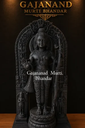 Lord Rama Black Marble Murti